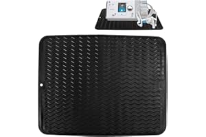 CFHOOAY CPAP Silikon-Schutzmatte,Wasserdichte Matte,Stoßabsorbierende Nachttisch-Schutzmatte zur Geräuschreduzierung,rutschfestes Schutzpolster,Damit die CPAP-Maschine auf dem CPAP-Nachttisch Sabil bleibt