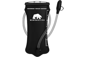 Bearactive Hydration Bladder, Water Bladder 2L for Running Backpack with BPA-Free TPU, Hydration Pack, Leak-Proof Water Pouch, No Plastic Smell – Hiking, Running, Cycling & Camping