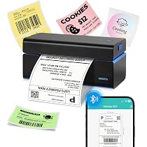 Phomemo Stampante Etichette Spedizione Bluetooth,4x6 Stampante Termica Etichette,D450BT Etichettatrice Etichette Adesive,4x6 Thermal Label Printe Compatibile con Ebay,Etsy, ,Shopify,ecc