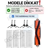 robotyedek Mop 2 Pro (Siyah) MJST1SHW Uyumlu Yedek Mopsuz Fır&ccedil;a Hepa Filtre Seti-9 Par&ccedil;a