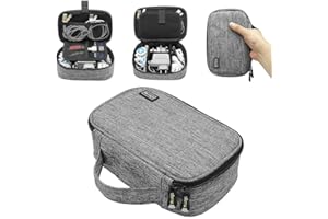 Sisma Organizador de Viaje para Cables Cargadores Baterias Externas Adaptador Ratón Auriculares Enchufes, Bolsa de Almacenamiento para organizar Pequeña Electrónica y Accesorios