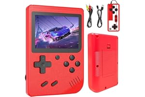 WEINIUNIUU Handheld Game Console, Portable Retro Games Console for Kids Adults, Mini Retro Game Player with 400 Classic Games, Handheld Game Console Support TV Connection & 2 Players, 3.0 Inch LCD Screen