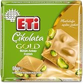 Eti Gold Antep Fıstıklı Karamelize Beyaz Kare &Ccedil;ikolata 60 g