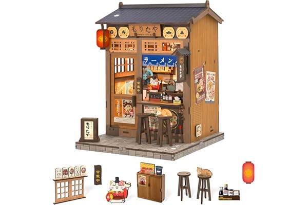 Fsolis Book Nook Japan, Modèle de Maison de poupée pour Adolescents à partir de 14 Ans - Présentoir décoratif pour bibliothèque et décoration d'intérieur - Cadeau créatif pour Les Jeunes bricoleurs