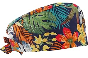 AELIN Calot De Bloc Calot Médical Cheveux Courts Unisexe 100% coton (Bleu marine)