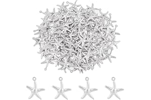 DICOSMETIC 304 acier inoxydable charmes étoiles de mer pendentifs petites étoiles de mer animaux de l’océan pendentifs thème plage charmes pour collier Bracelet boucle d’oreille fabrication de bijoux