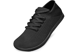 Raoendis Women Barefoot Shoes Wide Toe Box Trainers, Minimalist Wide fit Trainers Comfortable Walking Sneakers for Trail Running Fitness