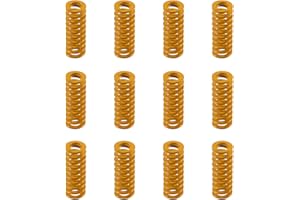 Aokin Ressorts de lit d'imprimante 3D, 8mm OD 20mm Length Compression Mould Die Springs Light Load Pour imprimante 3D Creality Ender 3, Ender 3 Pro, Ender 3 V2, Ender 3S, 12 pièces