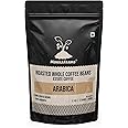 MokkaFarms Roasted Whole Coffee Beans 500g - 100% Pure Arabica | Medium Roast, Fresh Estate Coffee | Graded A/AA Bean | Authentic, Flavour, Aromatic | Farm to Fork | One Way Valve/Zip-Lock Bag |