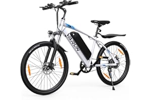 VARUN Velo Electrique, 24"/26"/27.5" VTT Électrique avec 48V/36V Batterie, Jusqu'à 55-100KM, 250W Moteur, Vélo Électrique Homme Femme avec 21/1 Vitesses, Écran LCD, Ville E-Bike avec Pédalage Assisté