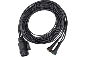 Aspöck - Juego de cables de 13 polos, 5 m, conexión de bayoneta de 5 pines, 2 salidas de 3 m