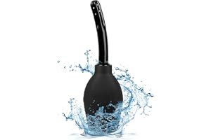 AOGOE Lavemangslampa, 310 ml Silikon Analdusch Lavemang för Män och Kvinnor, Återanvändbar, Säker och Bekväm Silikon Tvätt- och Rengöringskit, Ergonomisk, Hemmabruk för Förstoppning, Rengöring