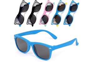 Auliuse Kids Sunglasses TPEE Flexible Frame Kids Polarized Sunglasses,Baby Sunglasses for Boys Girls,Children Toddler Sunglasses UV400 Protection Polarized Sunglasses for Kids Beach School Party