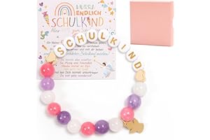 Bafiwu Regalo per l'inizio della scuola, bracciale con ciondolo a forma di angelo custode, per la scuola, per ragazze, per l'inizio della scuola, regalo per l'inizio della scuola, regalo per la scuola