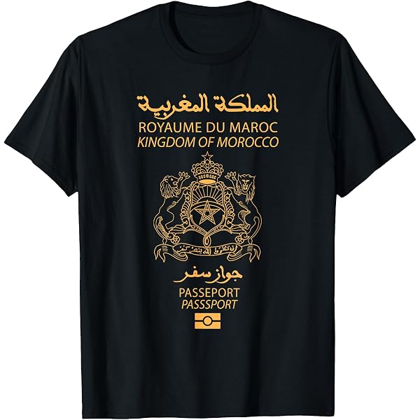 Sweat-shirt Royaume Du Maroc Avec Emblème Doré Et Drapeau - Cadeau Patriotique Pour La Fête Nationale - Taille Unique Classique 241g