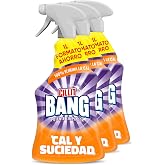 Cillit Bang Cal y Suciedad, potente limpiador baño, cocina, formato spray - Pack de 3 x 1 L, total 3 L