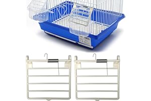 DHER Taubenkäfigtür Hängende Vogelkäfigtür Vogelkäfig-Federtür, Vogelkäfig-Futtertür, Taubenkäfig-Tür, Mini-Kunststoff-Vogelhaus-Tür, Einweg-Ersatztür, leicht abreißbar