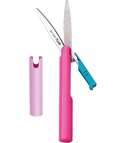 Forbici Da Viaggio A Forma Di Penna - Compatte, Antiaderenti, Con Sicurezza, Colore Bianco - Foto 12