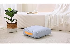 MolynnChic Large Floor Pillow Meditation Cushion Square Floor Cushions for Adults,Premium Thick Outdoor Cushions Seat,Yoga Pillows Sitting Pillow 45cm