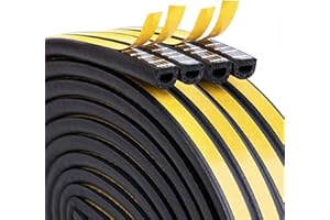 AOYINFE 20M Dichtungsband für Türen Fenster, Schaumstoffband Türdichtung Fenster, für Anti-Kollision/Schalldichter/Wasserdichter/Staubdicht (Schwarz)