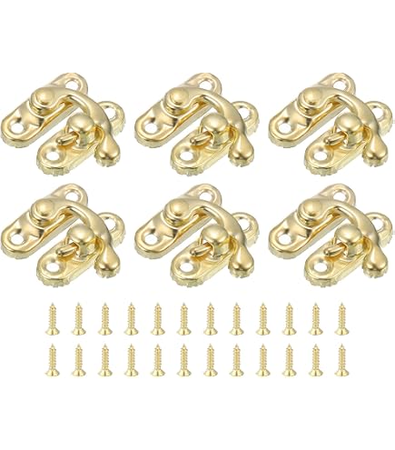 Loquet Serrure Vintage Antique Bronze - Fermoir Moraillon Pour Boîte à Bijoux, Meuble Et Coffret (Taille L)