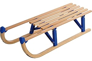 Colint Davos Klappschlitten Faltschlitten Holzschlitten 110cm Rodel Holz Schlitten