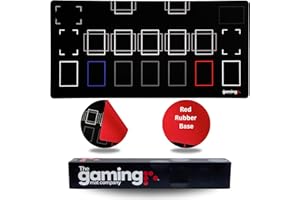 The Gaming Mat Company Compatible Yu-Gi-Oh! Banish Single Player Playmat Red Rubber Base for Yu-Gi-Oh! Cards - 28.35" x 14.17" Large TCG Playmat Game Mats - Card Gaming Table Mat