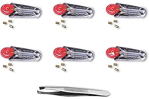ZCIZIU Kit de 10 accessoires Zippo : 6 x 6 pierres à feu Zippo + pince