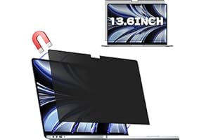 PHIMOOS Magnetischer Sichtschutz für MacBook Air 13,6 Zoll & 2022–2025 (M2/M3/M4) | Abnehmbarer Anti-Spionage-Filter & Blendschutz | Blaulichtblockierung [kompatibel mit A2681/A3133/A3240]