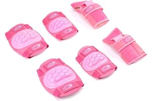Osprey Kids' Skate Bmx Pads - Knee, Elbow and Wrist Protective Set - 6 Piece Scooter Streetsport Pad Set - Multiple Designs