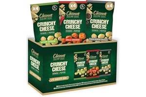 CAISNUA Cáisnua - Knusprig Gepufft Käse Snacks - 20g (Pack of 12) - Keto Snack - Proteinreich - Vegetarisch - (20g (Pack of 12), Mixed Variety)