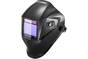 STAMOS WELDING GROUP Stamos Masque de Soudure Casque de Soudage Carbonic PROFESSIONAL SERIES (protection contre la luminosité DIN 9-13, champ de vision de 100 x 65 mm, délai d'activation 1/30.000 s)