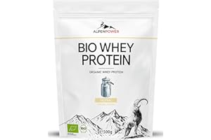 ‎ALPENPOWER AlpenPower BIO WHEY Protein Neutral 500 g - 100% natürliche Zutaten & ohne Zusatzstoffe - Hochwertiges CFM Eiweiß-Pulver aus bester Bio-Alpenmilch