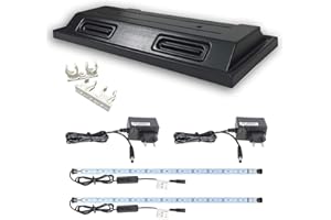 ZooPaul Aquarium Terrarium Abdeckung Verschiedene Größen Pflanzenlicht Lampe Beleuchtung Deckel LED (80x35 2X LED)