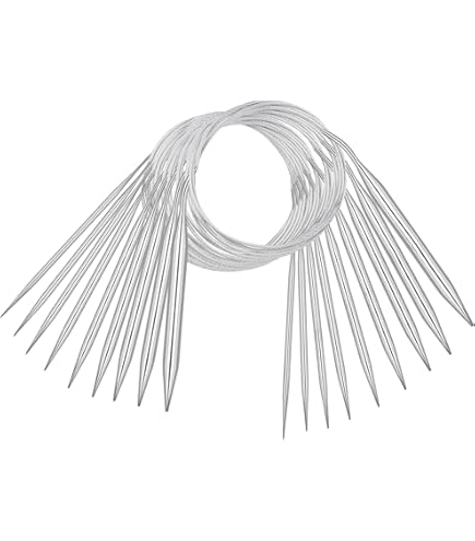 Ferri Circolari Addi In Metallo - Misura 4.0/30 Cm Per Maglieria E Lavori A Maglia - Foto 13