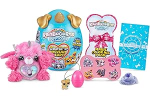 Zuru 9237 Rainbocorns Scratch 'n' Reveal Heart Puppycorn Surprise, Egg Filled with a Soft Toy & Lots of Accessories, Random Selection (Assorted), Multicoloured