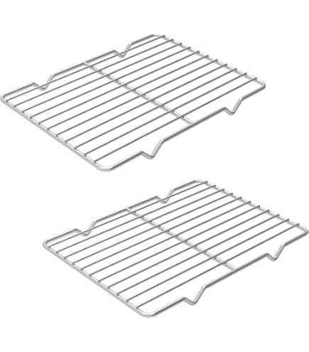 2 Stück Runde Grillroste 19 Cm Edelstahl – Mit Holzgriff, Für BBQ, Backen, Dämpfen