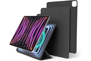 elago Etui na iPada Air 13 (M3, M2) / Pro 12,9 (3., 4., 5., 6.) - Etui na iPada z magnetycznym mocowaniem do materiałów metalowych, kompatybilne z Apple iPad Pencil i piórnikiem Elago (ciemnoszary)