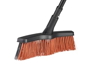 Fiskars Allzweckbesen-Kopf mit Powerclean-Borsten, Breite: 38 cm, M, Kunststoff, Schwarz, Solid, 1025930