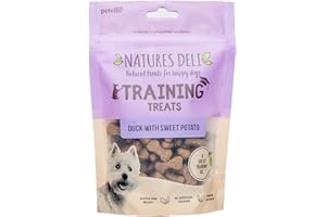 Natures Deli Puppy Training Treats Duck with Sweet Potato Dog Treat, Gluten Free Training Biscuits for Small Dogs - 100 g