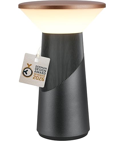 BRILONER Pilia Oplaadbare led-tafellamp, traploze touch-dimmer, IP44