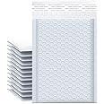 SEIGE (Pack of 10) Self-Seal Bubble Mailers (18 X 13 cm) Out Bags, Cushioning Wrap Pouch for Packaging, Mailing and Shipping (White)