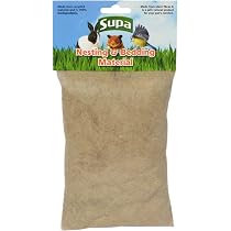 Trixie Bird Nesting Material - 100% Natural Cotton Fibre Pods For Birds, Hamsters, Mice (50g, 2 Pods)