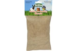 Supa Natural Bedding & Nesting Material For Birds & Small Animals, Environmentally Friendly Jute Fibre. Makes A Warm Cosy And Safe Nest