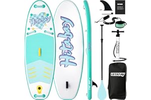 HITABAY SUP Gonfiabile Bambini Tavola SUP Tavola da Surf con Accessori Completi, 228x76x10cm 75kg ISUP Stand Up Paddle Board