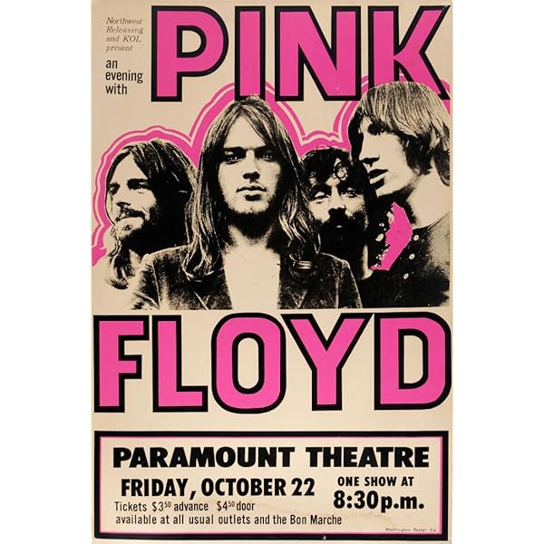 Tallenge - Pink Floyd (Including Syd Barrett) - Vinrtage Poster