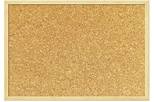 TOPSHOP Pinnwände Korktafel KORKPLATTE HOLZ + PINS verschiedene Größen (60x80cm)