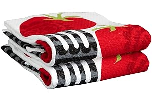 TEFAL T-fal Kitchen Towel Set, Cotton, White, 2-Pack