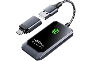 MAVLOU Carplay Wireless Adapter for Apple, 2024 Upgrade Carplay Converts Wired to Wireless CarPlay Dongle for Wireless Control Plug & Play Carplay Fit for Cars 2017+ & for iPhone iOS 10+ (Gray)