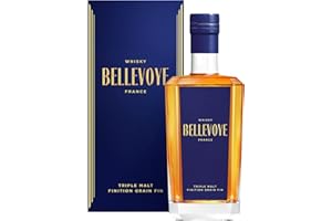 BELLEVOYE Bleu - Whisky Triple Malt - Médaille d’or Concours Mondial Whisky Masters 2022 - 40 % Alcool - 100 % France - 70 cl